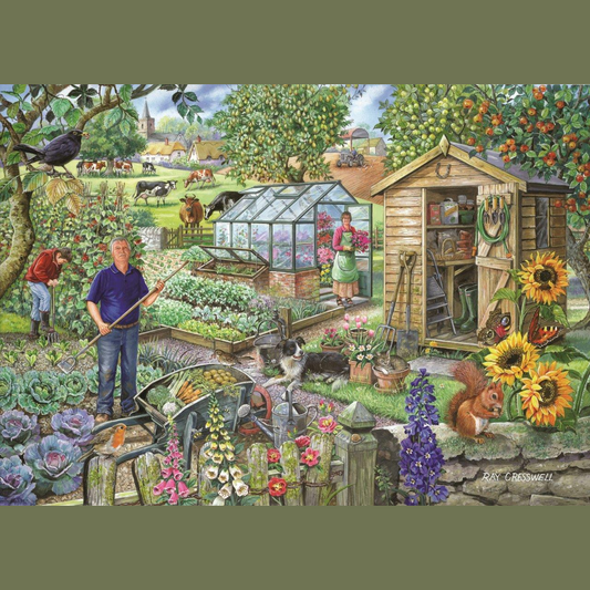 At The Allotment - BIG 500 Piece Jigsaw Puzzle