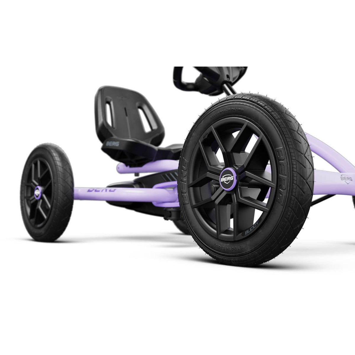 BERG Buddy Purple close view picture of the wheel
