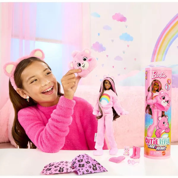 Barbie Cutie Reveal Care Bears Series Doll Pink