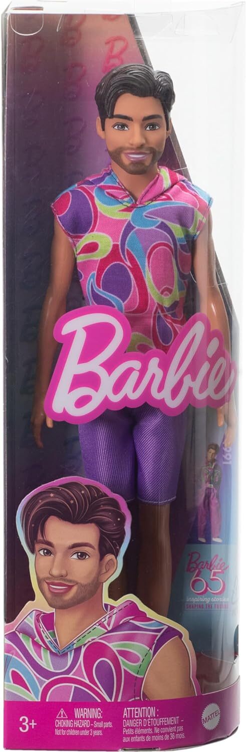 Celebrate diversity with Barbie Fashionistas Ken #227, showcasing a unique look and personality through fashion.
