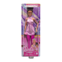 Barbie Figure Skater Fashion Doll with brunette hair styled in a classic top bun.
