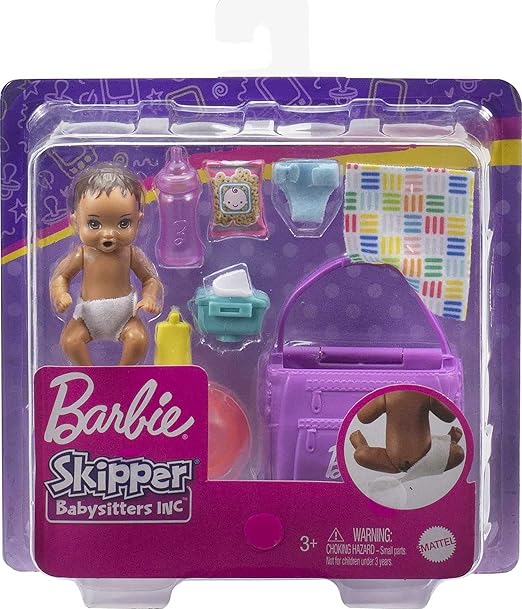 The Barbie Skipper Babysitters doll comes with a color-changing bottom, perfect for young kids to enjoy.
