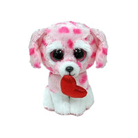 Beanie Boo Rory Valentine Dog Plush Toy picture on the white background