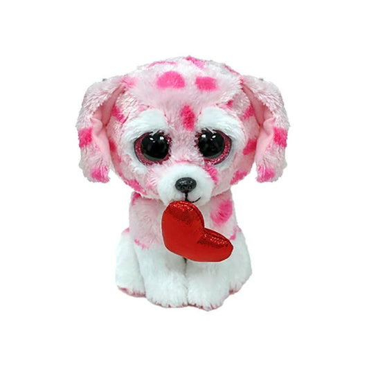 Beanie Boo Rory Valentine Dog Plush Toy picture on the white background