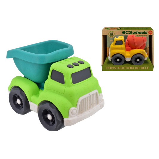 Bio Plastic Construction Vehicles 16cm Assorted