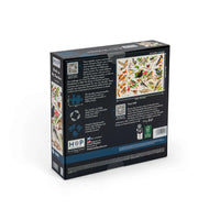 House of Puzzles Birds In My Garden 1000 Piece Jigsaw Puzzle reverse view of the box