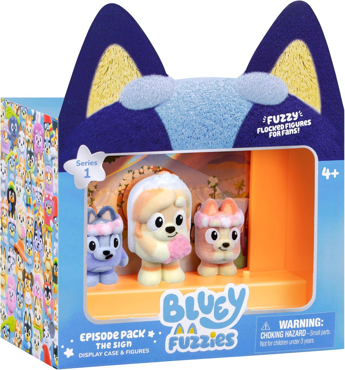 Bluey Fuzzies The Sign Episode picture in the box
