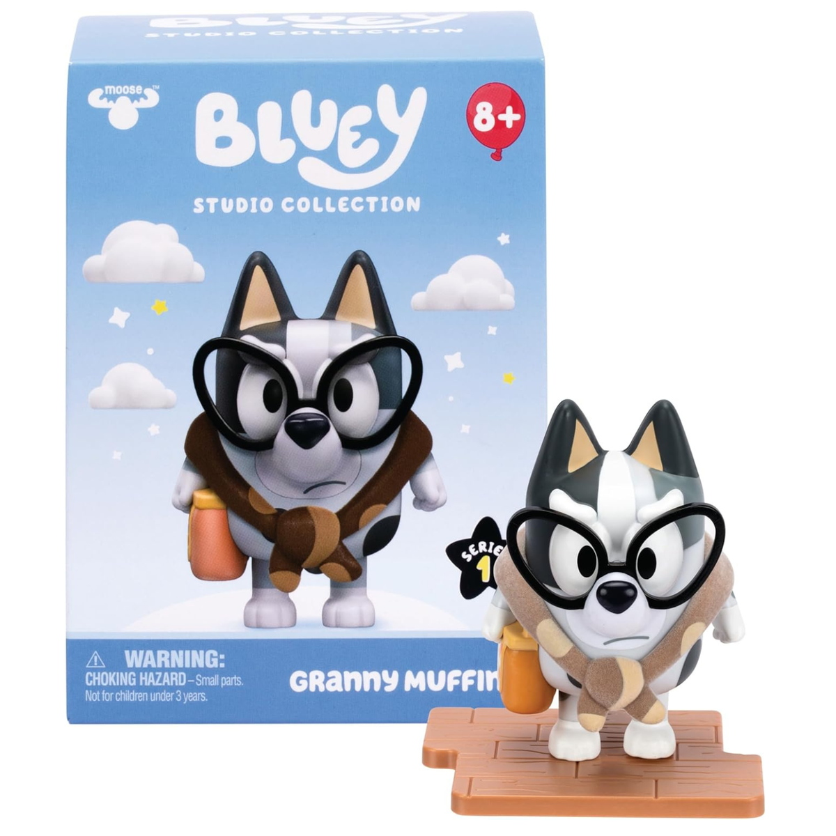 Bluey Granny Muffin Studio Collector Figure picture on the white background