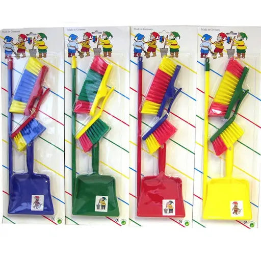3-Piece Dustpan and Brush Set – Compact Home Cleaning Combo