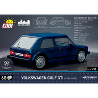 COBI Volkswagen Golf GTI 1976 Building Block Car Model includes 68 building construction blocks