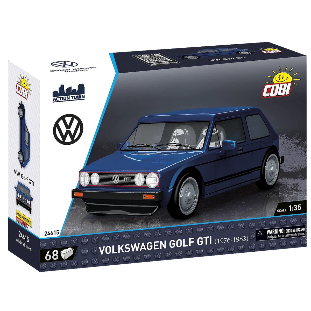 COBI Volkswagen Golf GTI 1976 Building Block Car Model picture of the box