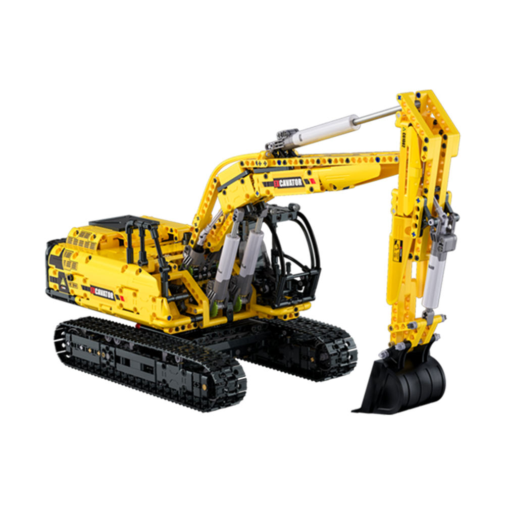 CaDA Fully Functional Excavator 1702pcs 1:20 main product photo