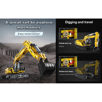 CaDA Fully Functional Excavator 1702pcs 1:20 product photo 2
