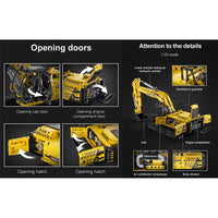 CaDA Fully Functional Excavator 1702pcs 1:20 product photo 3