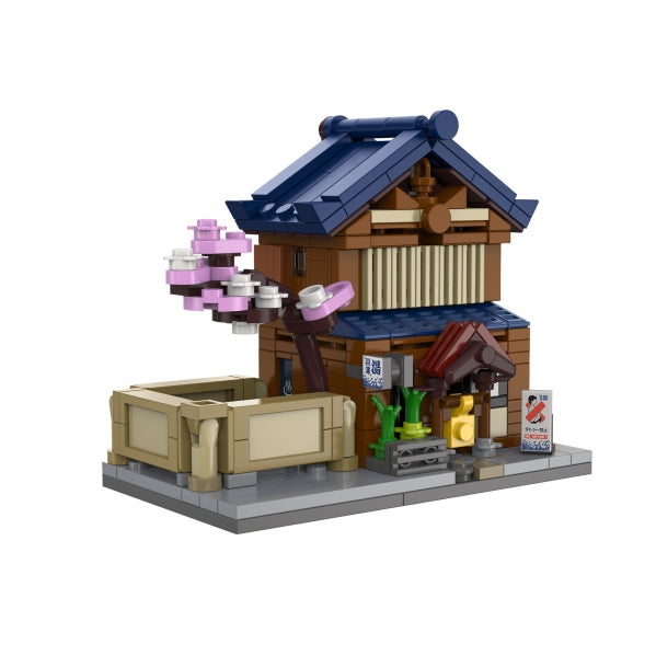 CaDA Mini Japanese Sento Bathhouse 352pcs constructor toys