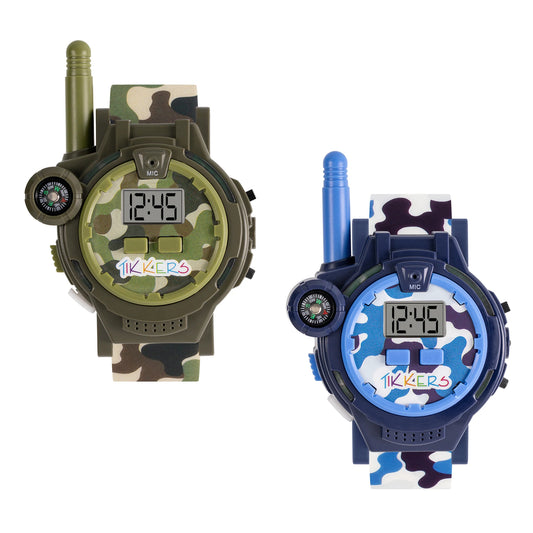 Tikkers Blue and Green Camo Walkie Talkie Set