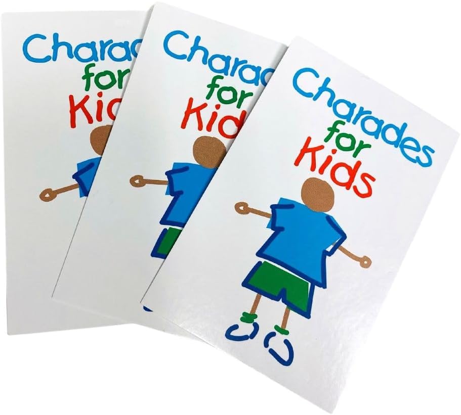 Charades for Kids cards with rules included