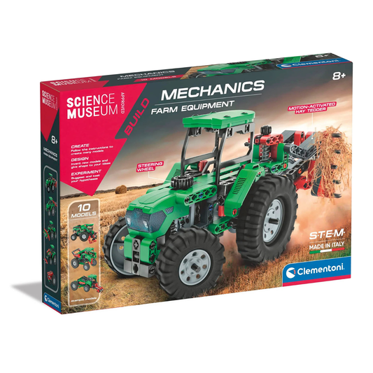 Clementoni Science Museum Mechanics Farm Vehicle Building Set picture in the box