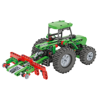 Clementoni Science Museum Mechanics Farm Vehicle Building Set backview picture
