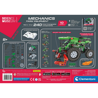Clementoni Science Museum Mechanics Farm Vehicle Building Set instructional building set