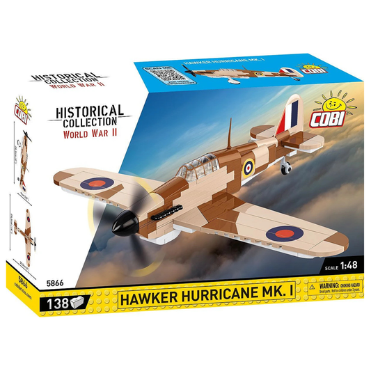 COBI Hawker Hurricane Mk.1 WWII Aircraft Building Set picture of the box