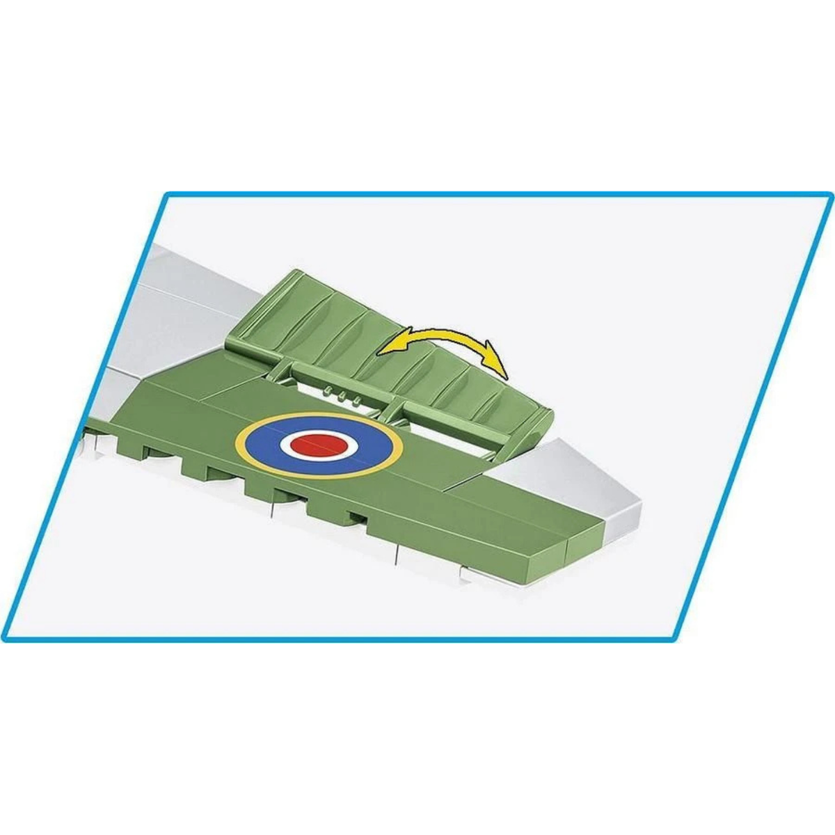 COBI Supermarine Spitfire Mk XVI Bubbletop WWII Building Set close view picture of the wing