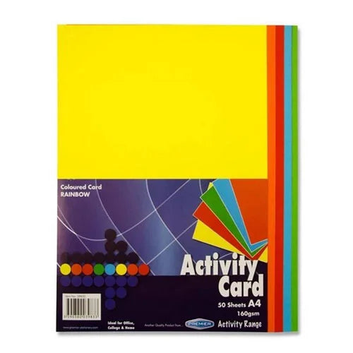 Premier A4 Colours Activity Cards for youe kids kaft activities