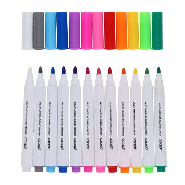 Concept Multi-Medium Board Markers vibrant colors