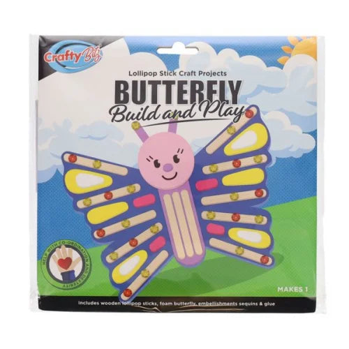 Crafty Bitz Build & Play Butterfly & Fairy Door Craft Kit available in a 2 designs