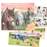 Happy Horses Colouring Book for horses lovers