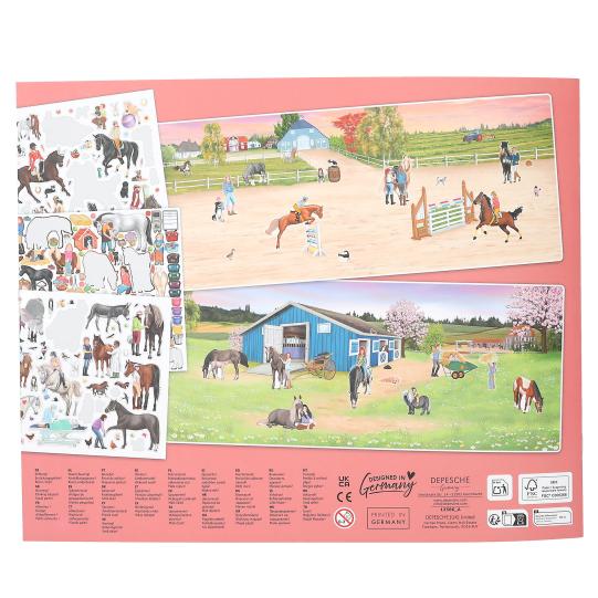 Happy Horses Colouring Book reverse picture of the book