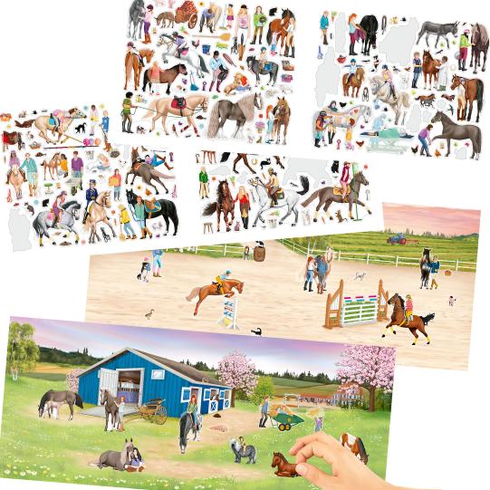 Happy Horses Colouring Book create your own horse farm