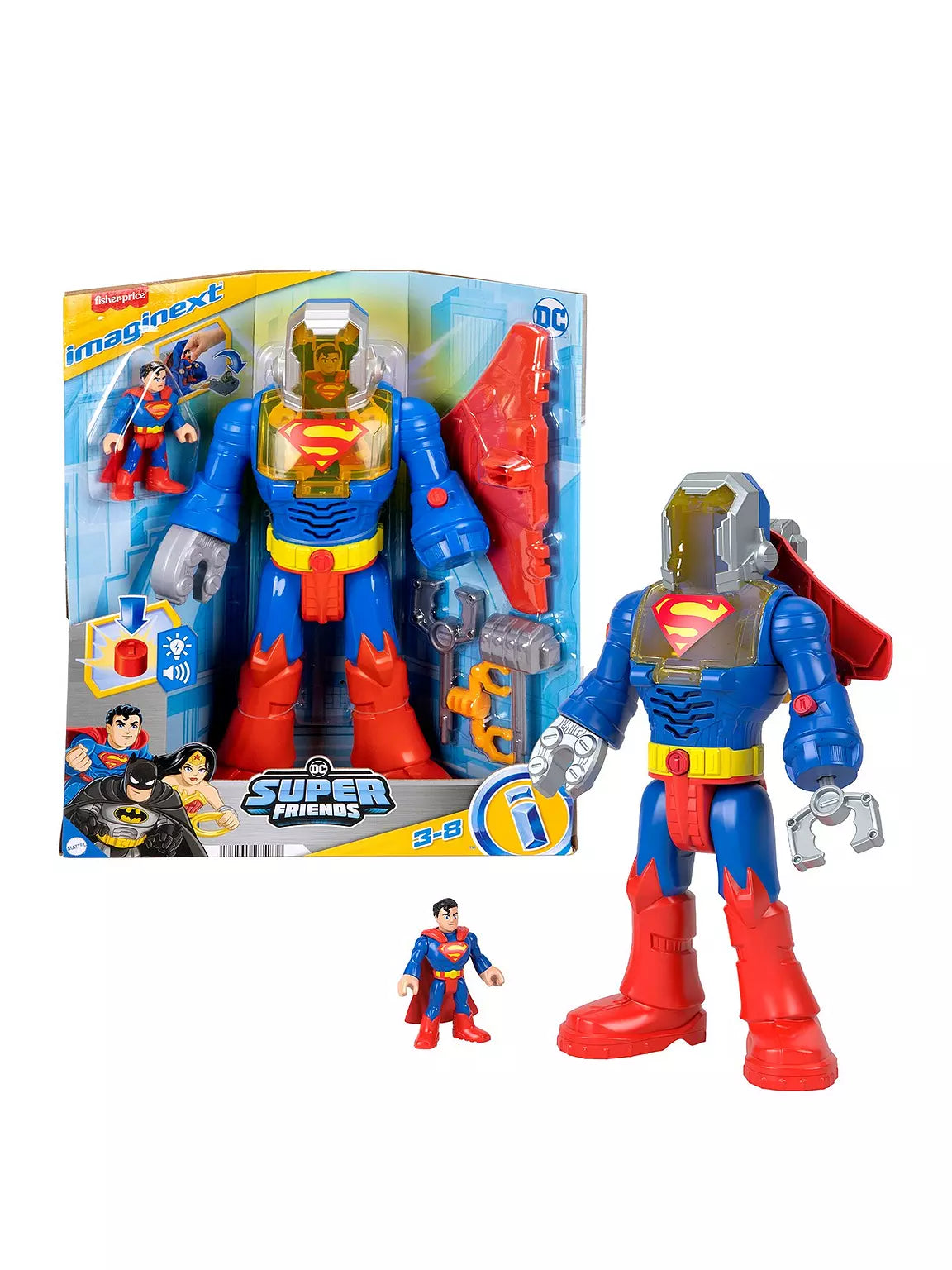 DC Super Friends Superman Insider figure, perfect for young superhero fans.
