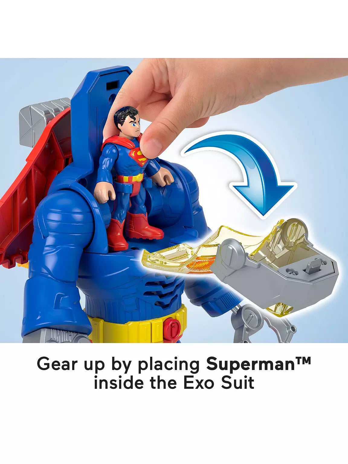 DC Super Friends Superman Insider with 4 accessories for added action.
