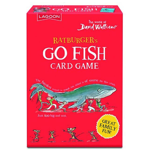 David Walliams Ratburger Go Fish Card Game front view picre of the box