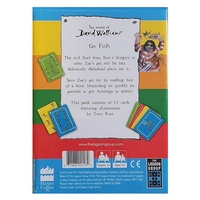 David Walliams Ratburger Go Fish Card Game reverse picture of the box