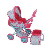 Dolls World Deluxe Pram & Baby Carrier picture on the white background