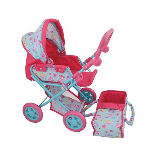 Dolls World Deluxe Pram & Baby Carrier picture on the white background