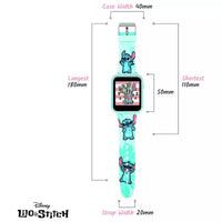 Disney Kids Blue Lilo and Stitch Interactive Smart Watch picture with measurements