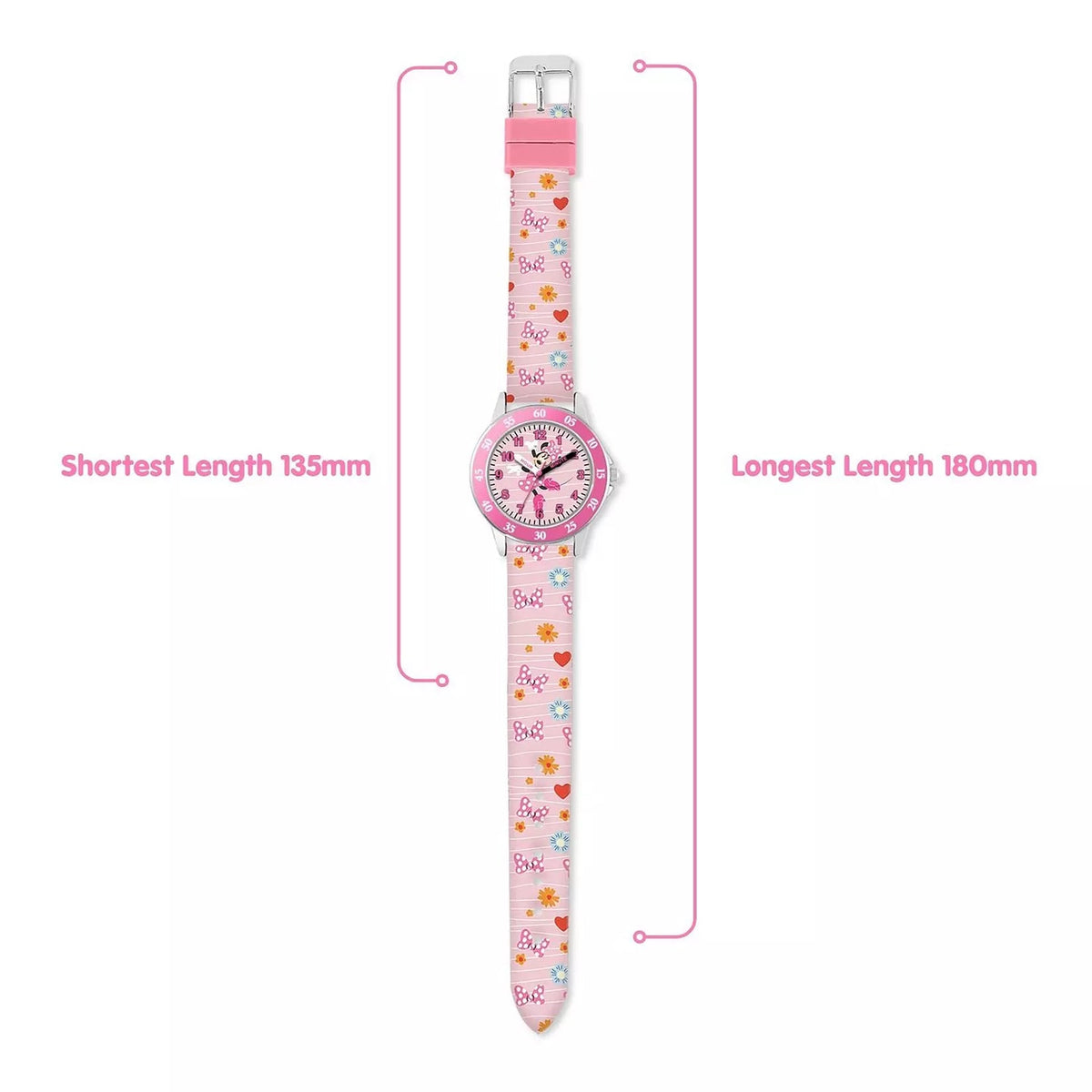 Minnie Mouse Time Teacher Watch picture with meaurements