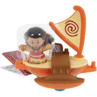 Explore Moana's island adventure with the Disney Princess Little People Moana with Boat set.
