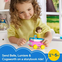 Disney Little People Parade Float Belle is a delightful addition to any child's toy collection with its princess figure and float.
