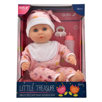 Dolls World Little Treasure Baby Girl Doll picture in the box