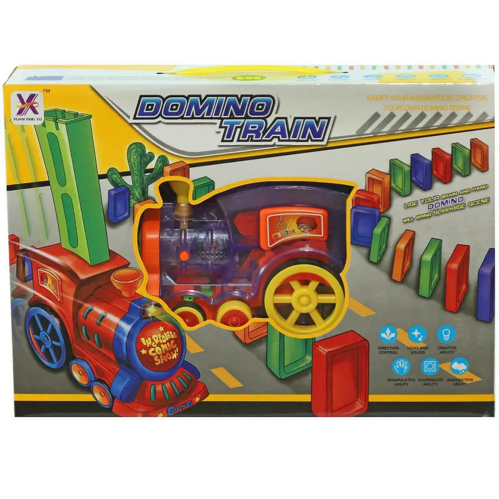 Domino Train Set with Lights & Sound picture of the box