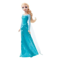 Mattel Disney Frozen Elsa I doll in her signature blue outfit with a flowing cape and shoes.
