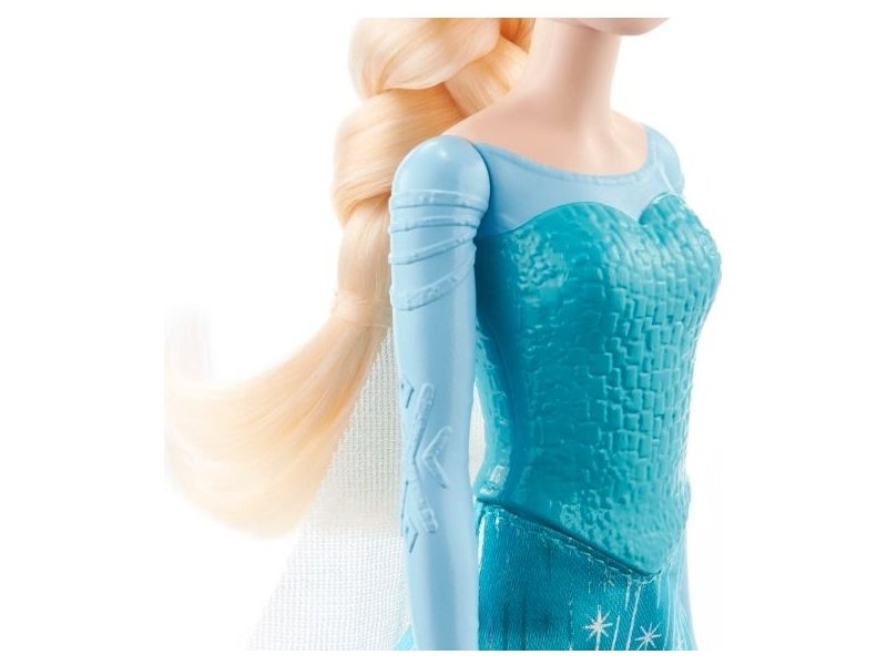 Mattel Disney Frozen Elsa I figure dressed in her iconic outfit from the movie.
