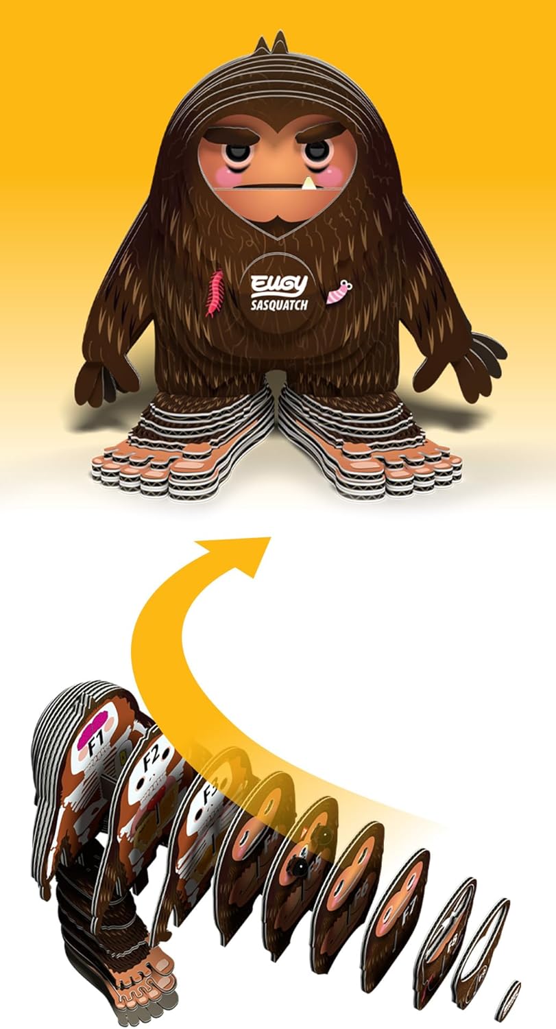 Eugy Sasquatch Bigfoot 3D Puzzle