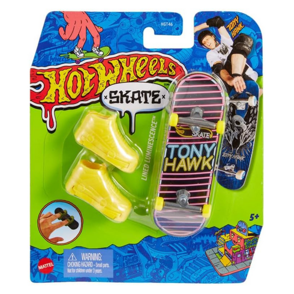 Hot Wheels Skate Fingerboard Tony Hawk Lined Luminescence – Toys