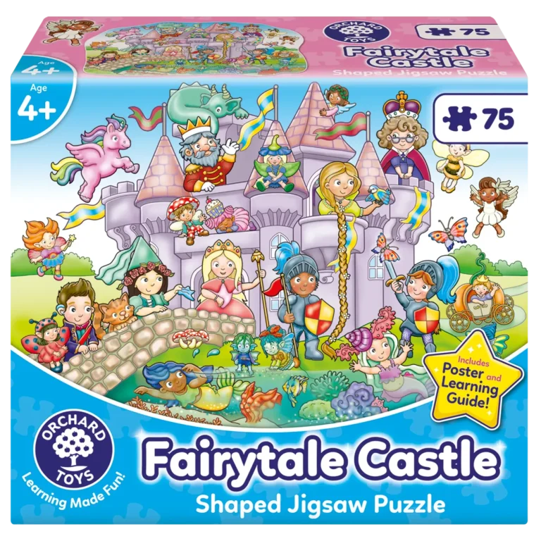 Orchard Toys Fairytale Castle 75 Piece Jigsaw Puzzle for Kids picture of the box