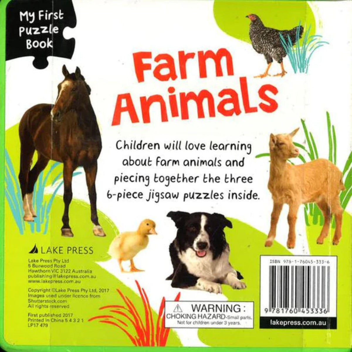 Farm Animals Puzzle Book